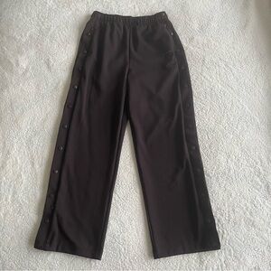 Nike Skims Brown Matte Tricot Side Snaps Pants - Size Small